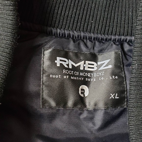 RMBZ Root of Money Boyz Men's size X-Large Black & Rainbow Jacket - Picture 8 of 10
